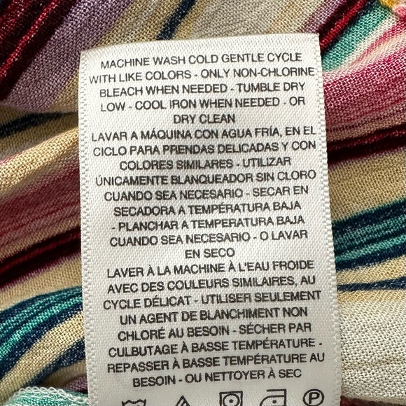 Jessica Simpson Sleeveless Halter top, White Smoke with Torrid Stripe, Size S - Picture 8 of 12